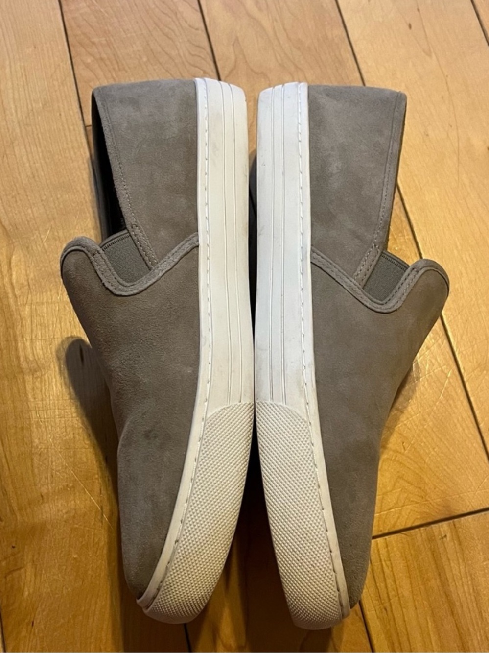 Tory Burch Jesse Slip On Sneakers Kid Suede Gray size 8.5 - Picture 4 of 9